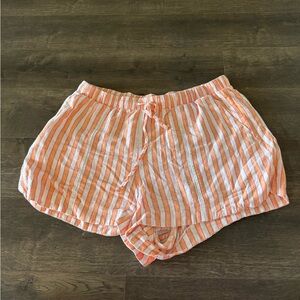 Universal Thread Orange and White Striped Women’s Drawstring Shorts